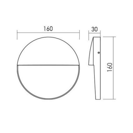 Redo 90476 - LED-Wandleuchte für den Außenbereich LANDER LED/6W/230V IP54 weiß