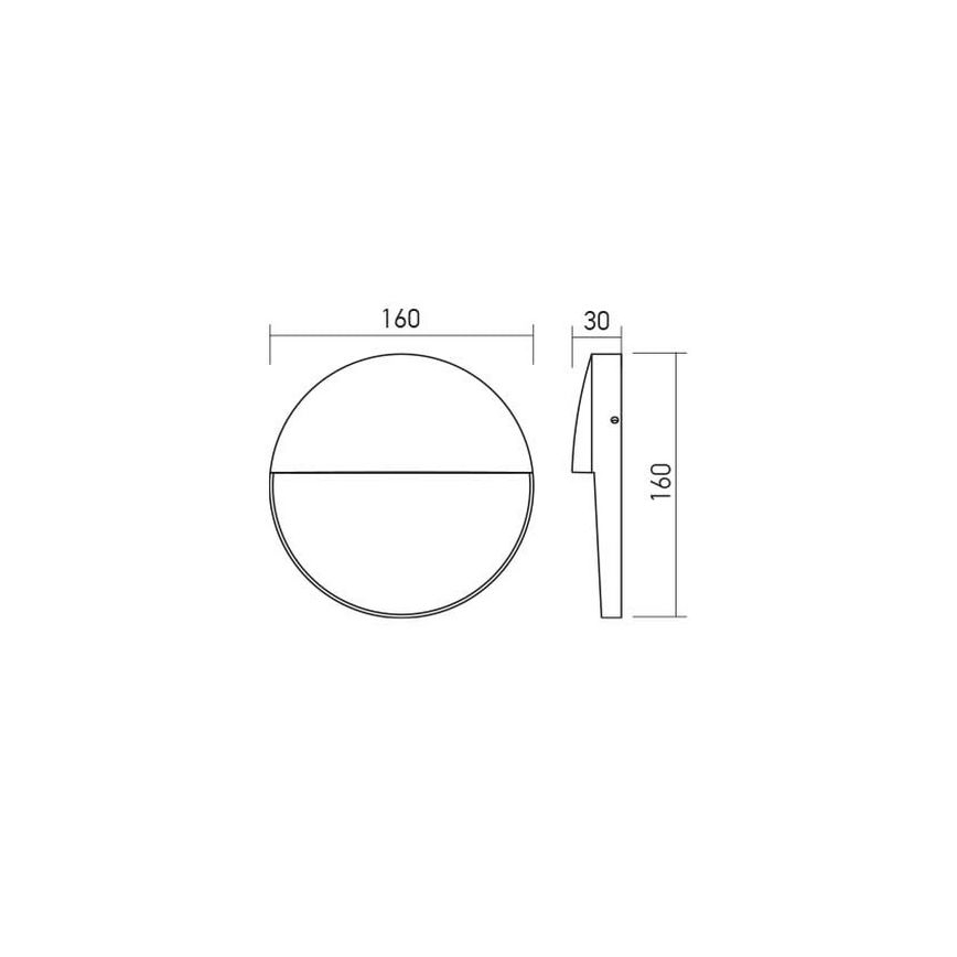 Redo 90476 - LED-Wandleuchte für den Außenbereich LANDER LED/6W/230V IP54 weiß