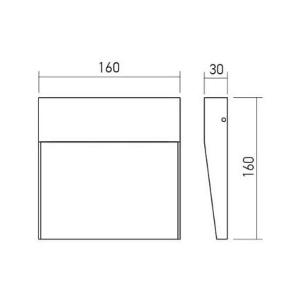 Redo 90478 - LED-Wandleuchte für den Außenbereich LANDER LED/6W/230V IP54 weiß