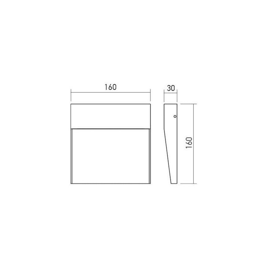 Redo 90478 - LED-Wandleuchte für den Außenbereich LANDER LED/6W/230V IP54 weiß