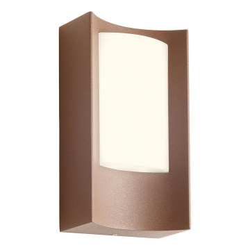 Redo 90484 - LED-Wandleuchte für den Außenbereich WARP LED/8W/230V 3000K IP44 braun