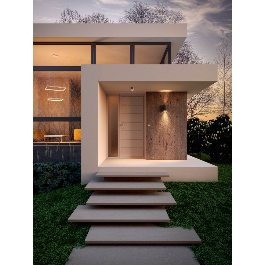 Redo 90519 - Outdoor-Deckenleuchte CARGO 1xGU10/28W/230V IP54 anthrazit
