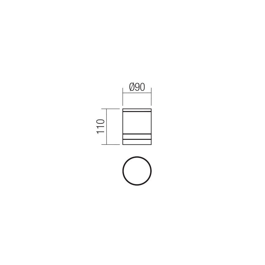 Redo 90519 - Outdoor-Deckenleuchte CARGO 1xGU10/28W/230V IP54 anthrazit