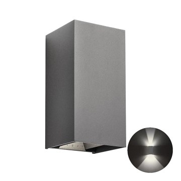 Redo 90553 - LED-Wandleuchte für den Außenbereich VARY 2xLED/10W/230V 3000K IP54 anthrazit