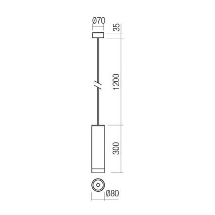 Redo 90572 - Outdoor-LED-Hängeleuchte KLOU LED/9W/230V IP54 braun