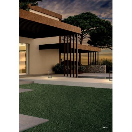 Redo 90581 - LED-Außenleuchte WAKE, 8W/230V, 3000K, 50 cm, IP65, Anthrazit