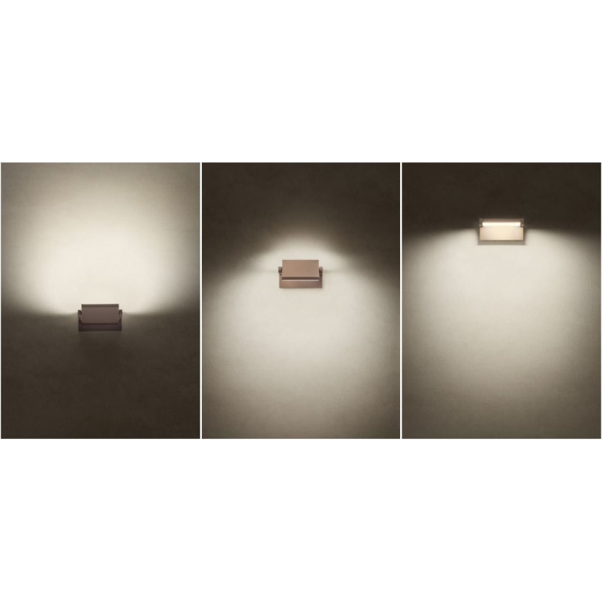 Redo 90585 - LED Außenwandleuchte FLIP LED/20W/230V 3000K CRI 90 IP54 braun