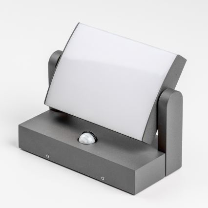 Redo 90587 - LED-Außenwandleuchte mit Sensor FLIP LED/20W/230V 3000K CRI 90 IP54 Anthrazit