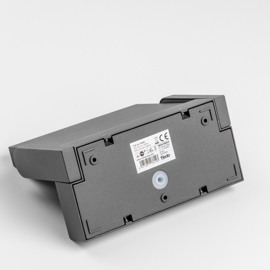 Redo 90587 - LED-Außenwandleuchte mit Sensor FLIP LED/20W/230V 3000K CRI 90 IP54 Anthrazit