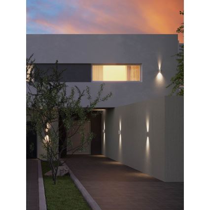Redo 90635 - LED-Outdoor-Wandleuchte SONNY 2xLED/5W/230V 2200/3000/4000K IP54 weiß