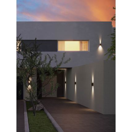 Redo 90636 - LED-Outdoor-Wandleuchte SONNY 2xLED/5W/230V 2200/3000/4000K IP54 anthrazit