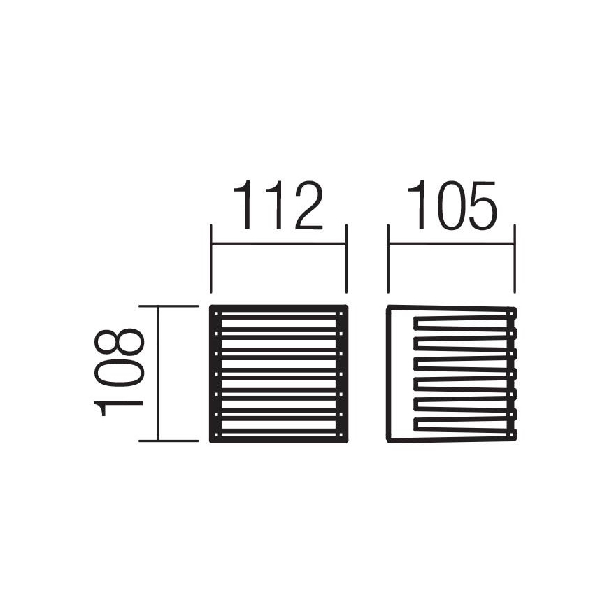 Redo 90639 - LED-Outdoor-Wandleuchte BLAZE LED/12W/230V 3000K IP54 anthrazit