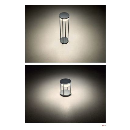 Redo 90677 - MAX LED-Außenleuchte, 15 W, 230 V, 3000 K, 80 cm, IP65, Anthrazit