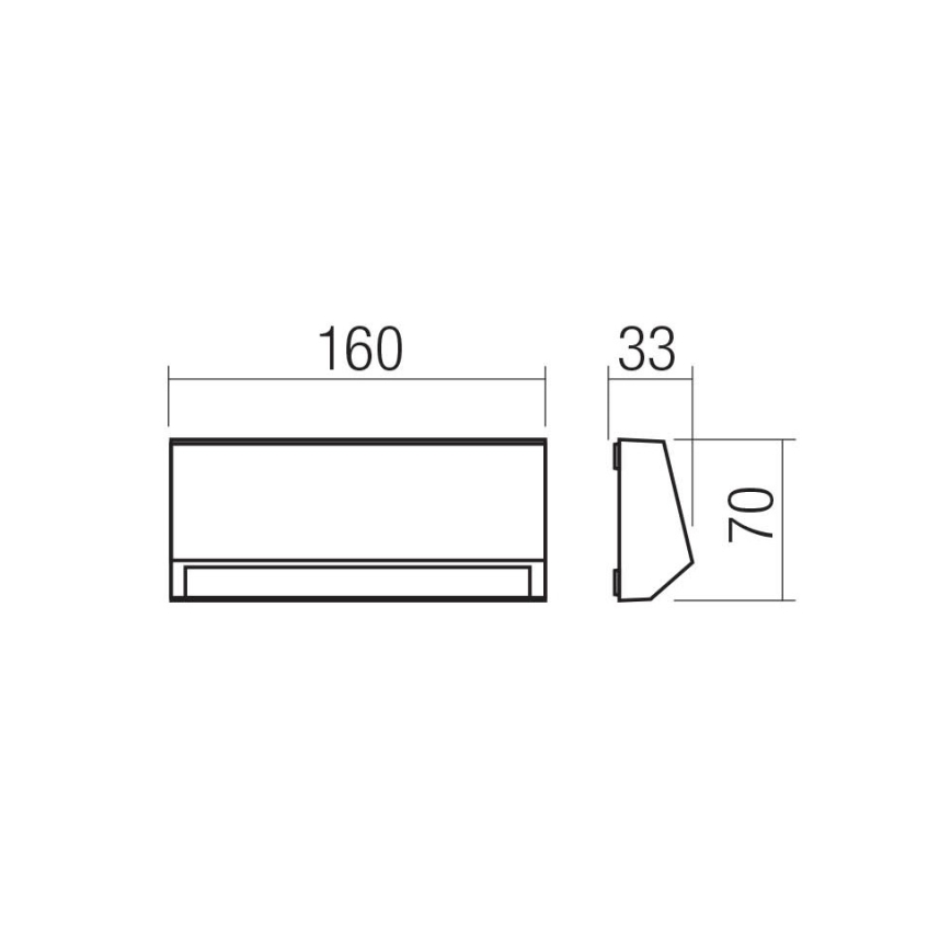 Redo 90679 - Außen-Orientierungsleuchte ANDER LED/3W/230V 3000K IP65 anthrazit