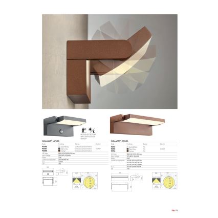 Redo 90715 - LED Außenwandleuchte FLIP LED/40W/230V 3000/4000/5000K CRI 90 IP54 Anthrazit