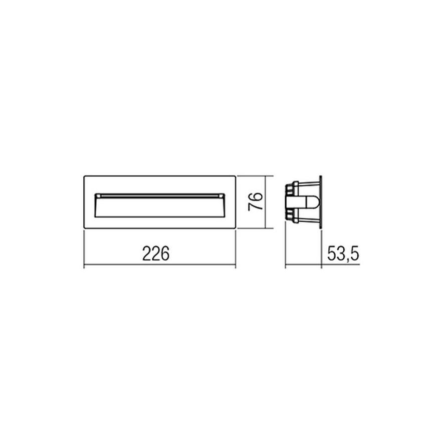 Redo 9092 - LED-Outdoor-Treppenbeleuchtung IGOR LED/6W/230V 3000K IP54 anthrazit