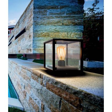 Redo 9109 - Außenleuchte VITRA 1xE27/15W/230V IP54 schwarz