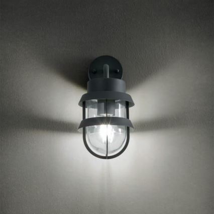 Redo 9498 - Outdoor-Wandleuchte CLAUT 1xE27/42W/230V IP44 anthrazit