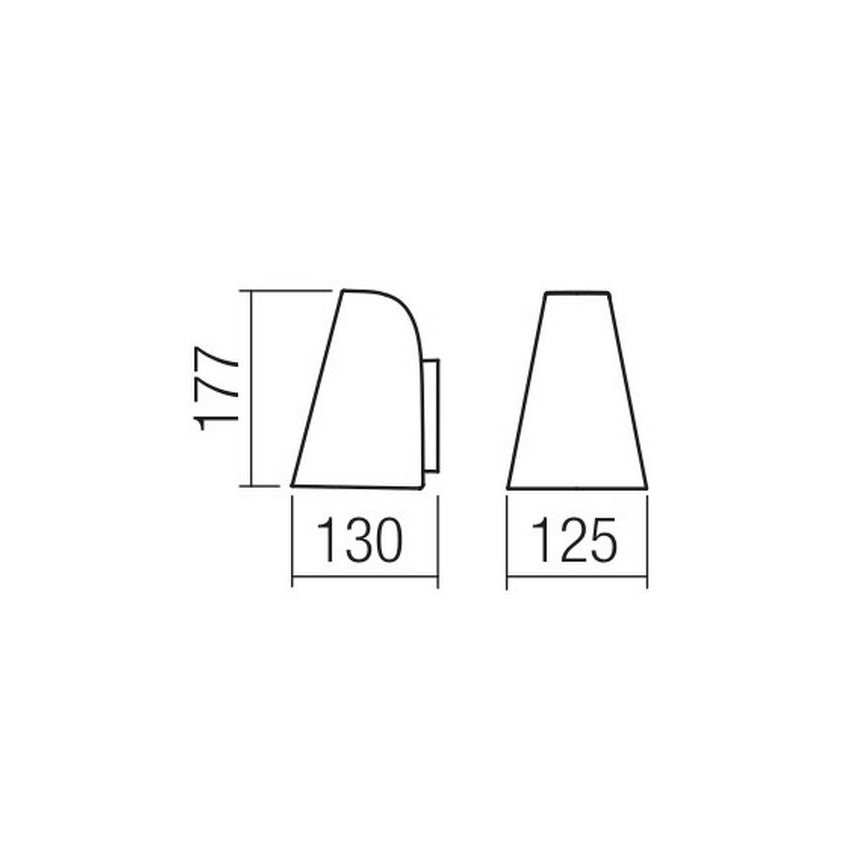 Redo 9529 - Wandbeleuchtung ALVAR 1xGU10/35W/230V IP44
