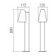 Redo 9531 - Aussenlampe ALVAR 1xGU10/35W/230V IP44