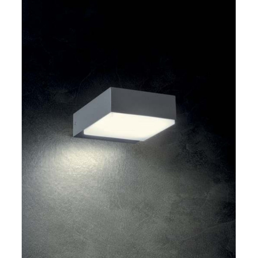 Redo 9560 - LED-Außenwandleuchte CUBE LED/7,5W/230V 3000K IP54 anthrazit