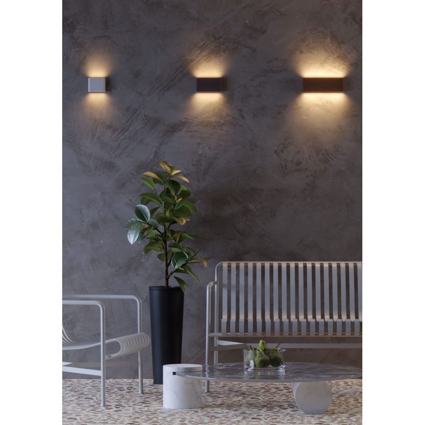 Redo 9623 - LED-Outdoor-Wandleuchte POCKET 2xLED/6W/230V IP54 anthrazit