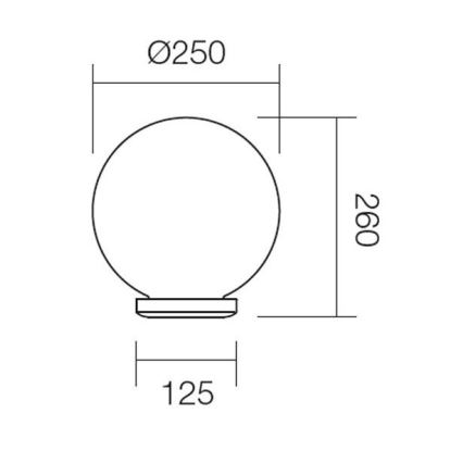 Redo 9771 - Ersatzlampenschirm für Outdoor-Leuchte SFERA d 25 cm IP44 weiß