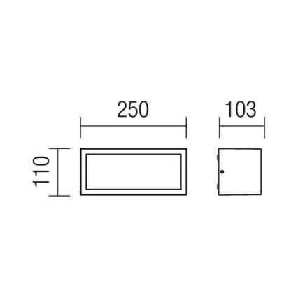 Redo 9896 - Außenwandleuchte BRICK 1xE27/23W/230V IP54 grauRedo 9896 - Außenwandleuchte BRICK 1xE27/23W/230V IP54 grau