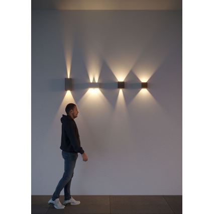 Redo 90553 - LED-Wandleuchte für den Außenbereich VARY 2xLED/10W/230V 3000K IP54 anthrazit