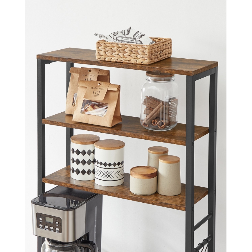 Regal MARGE, braun/schwarz