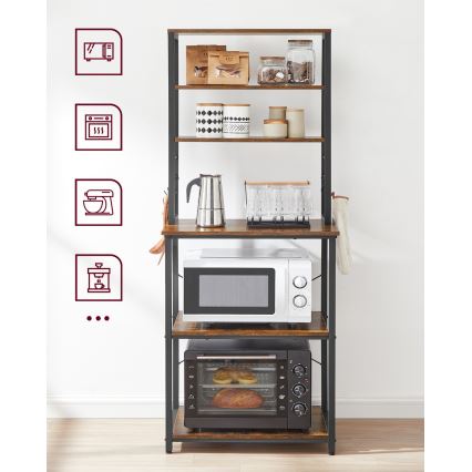 Regal MARGE, braun/schwarz