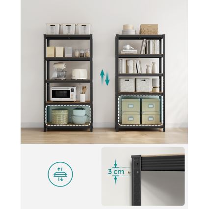 Regal ORDIFY braun/schwarz