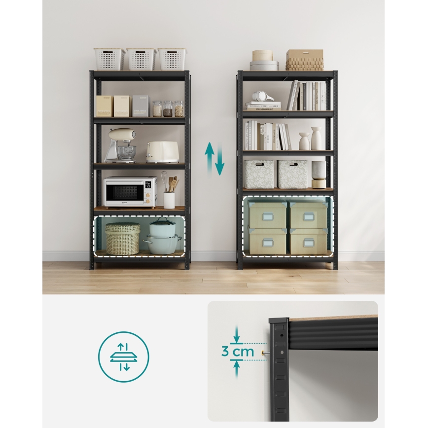 Regal ORDIFY braun/schwarz