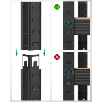 Regal ORDIFY braun/schwarz