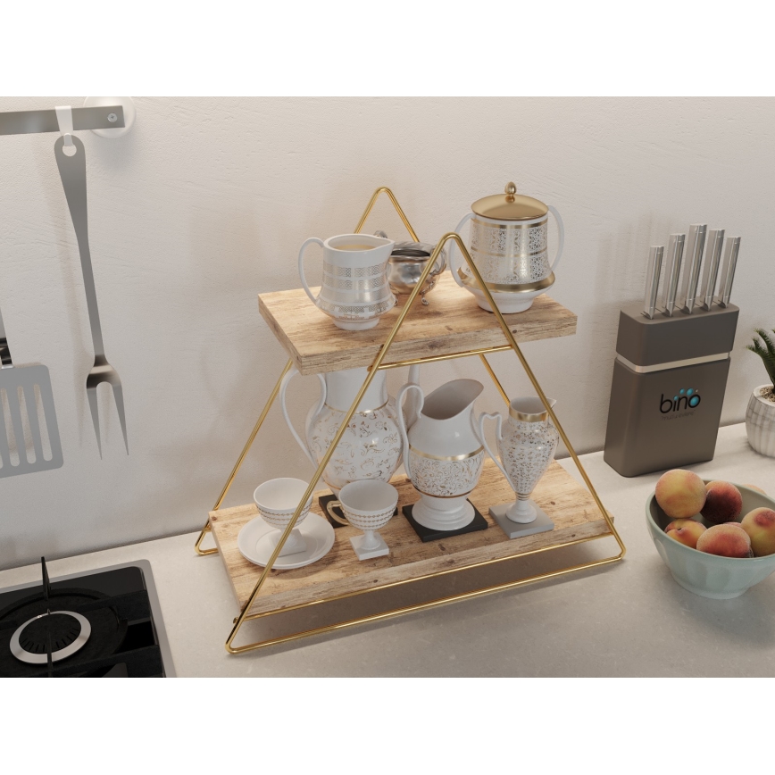 Regal-Organizer 35x40 cm golden