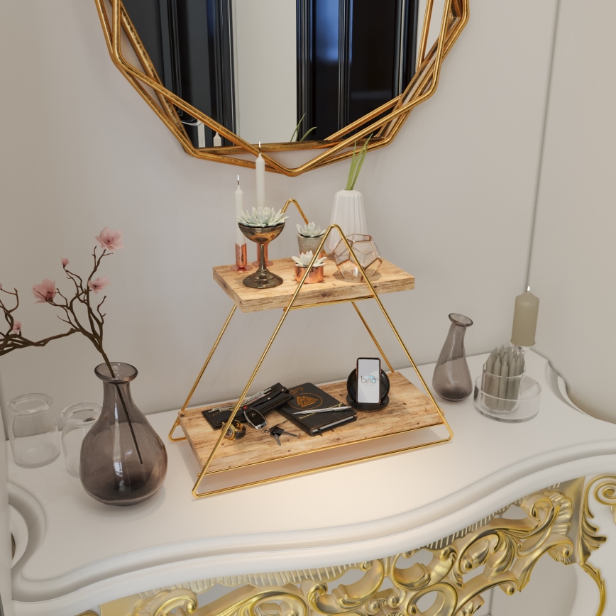 Regal-Organizer 35x40 cm golden