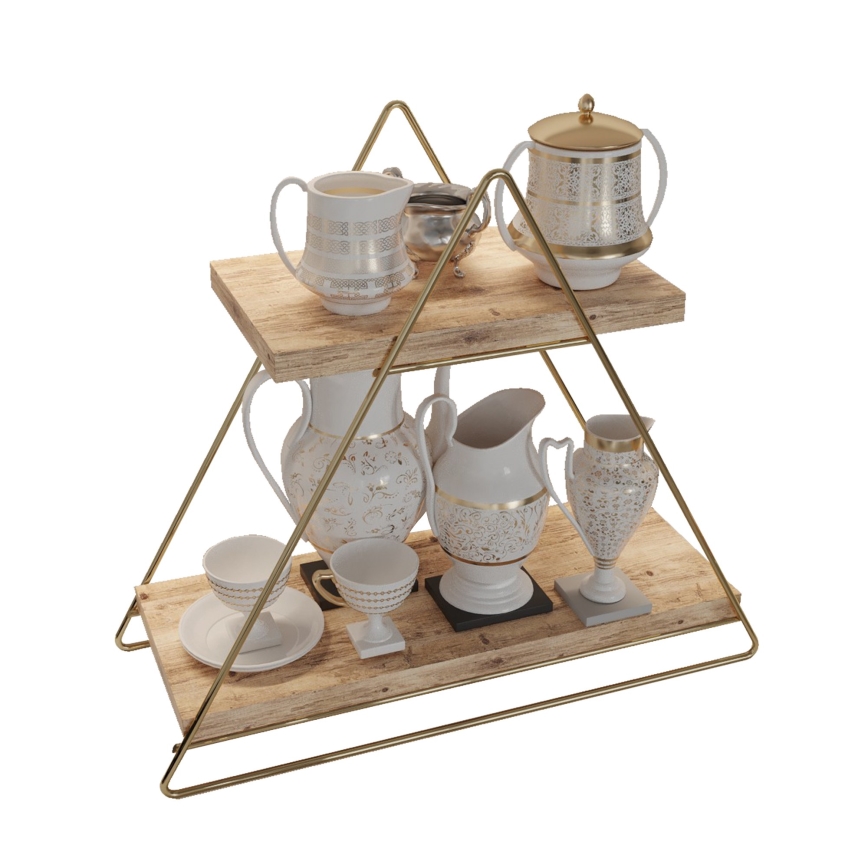 Regal-Organizer 35x40 cm golden