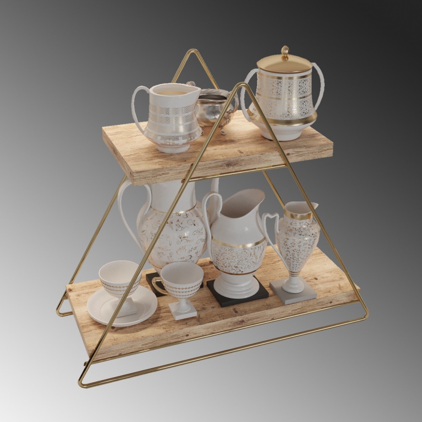Regal-Organizer 35x40 cm golden