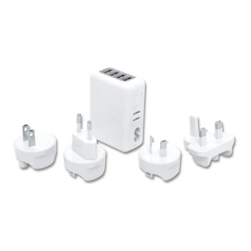 Reiseadapter 4x USB