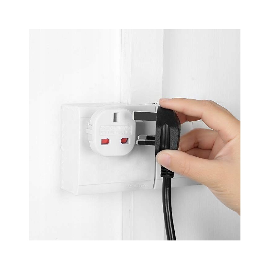 Reiseadapter UK/EU 230V weiß