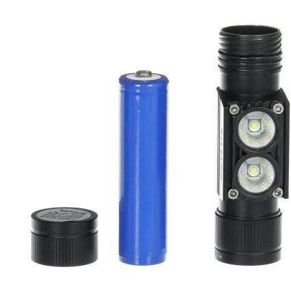 Aufladbare LED-Aluminium-Stirnlampe LED/2600 mAh IP66