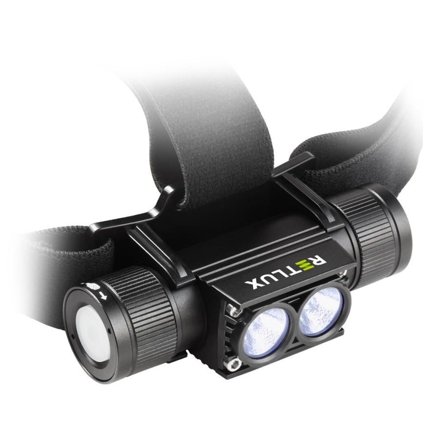 Aufladbare LED-Aluminium-Stirnlampe LED/2600 mAh IP66