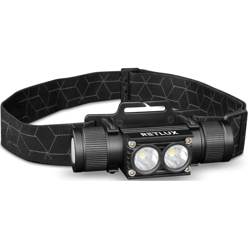 Aufladbare LED-Aluminium-Stirnlampe LED/2600 mAh IP66