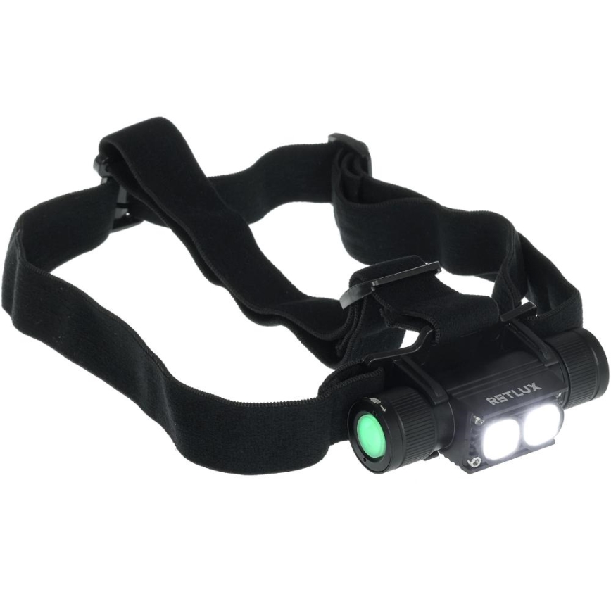 Aufladbare LED-Aluminium-Stirnlampe LED/2600 mAh IP66