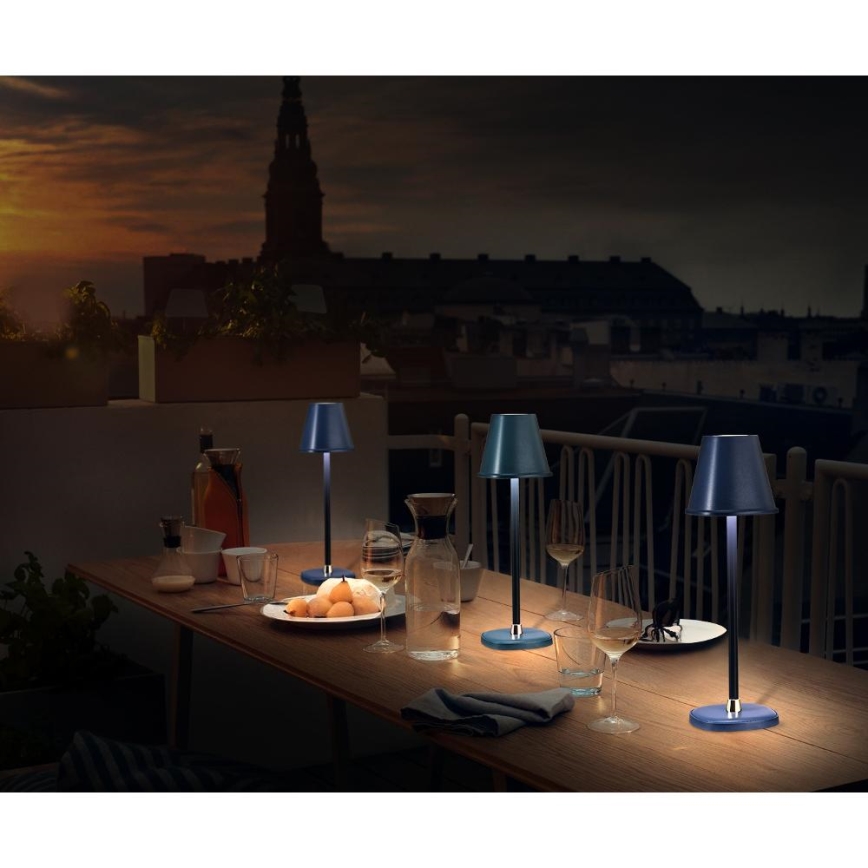Dimm- und aufladbare LED-Tischleuchte LED/3W/1800 mAh dunkelblau