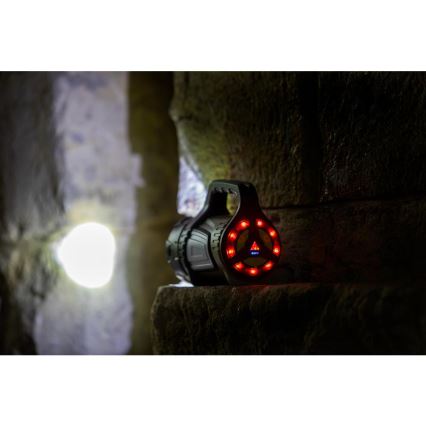 Dimmbare, aufladbare Outdoor-LED-Taschenlampe mit Powerbank LED/21W/4400mAh IP44