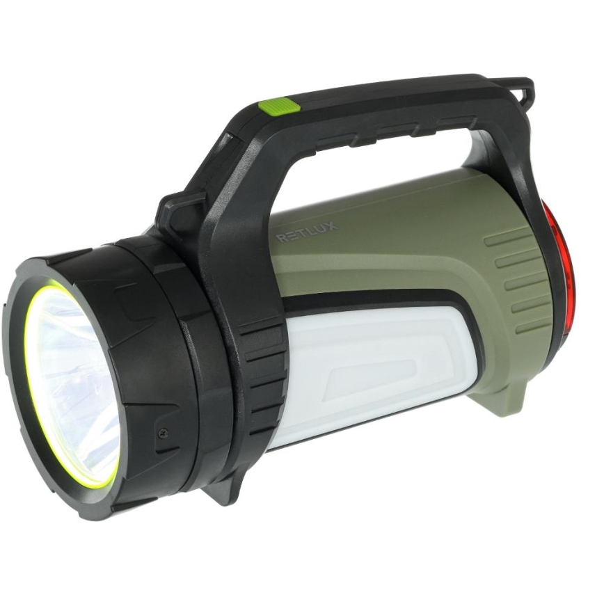 Dimmbare, aufladbare Outdoor-LED-Taschenlampe mit Powerbank LED/21W/4400mAh IP44