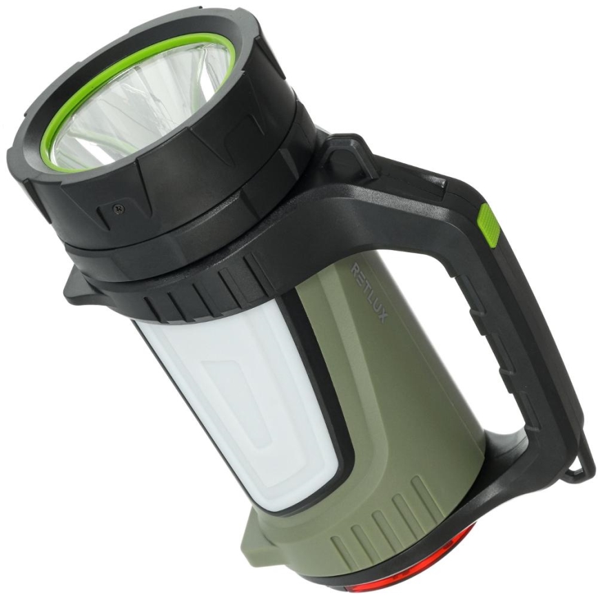 Dimmbare, aufladbare Outdoor-LED-Taschenlampe mit Powerbank LED/21W/4400mAh IP44