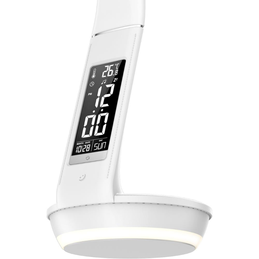 Dimmbare LED-Tischleuchte mit kabelloser Qi-Aufladung 5W und Anzeige LED/6W/230V 3000/4000/6000K weiß