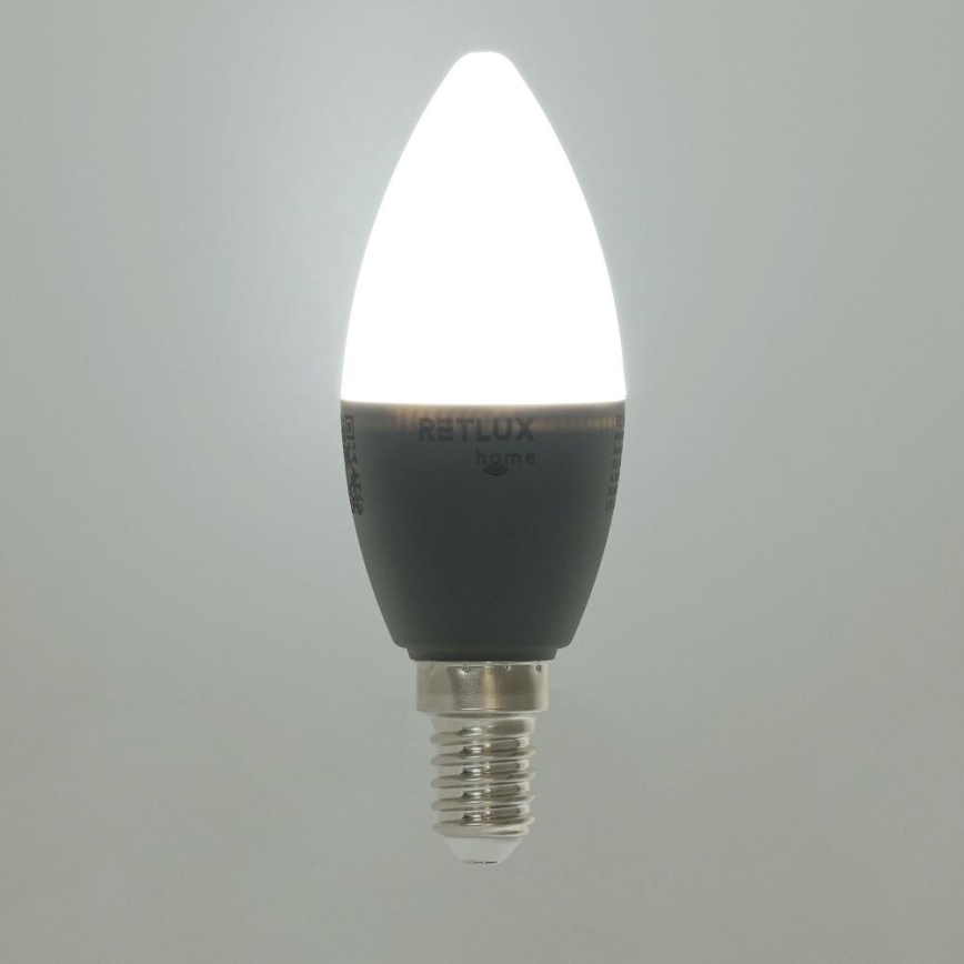 Dimmbare LED-RGBW-Lampe C37 E14/4,5W/230V 2700-6500K Wi-Fi Tuya